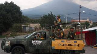 Arriban 7 mil militares a inmediaciones del volcán Popo...