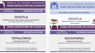¿En qué municipios puedes realizarte una prueba gratuita de COVID19 en Morelos? 2