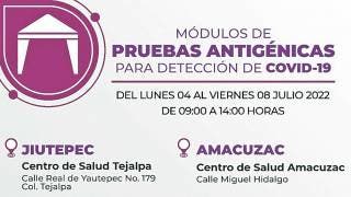Seis centros de salud de Morelos aplicarán pruebas para dete...