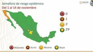 Morelos junto con 28 estados se pinta de verde por semáforo...