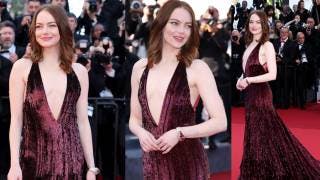 Emma Stone desata euforia en la alfombra roja de Cannes con el eq...