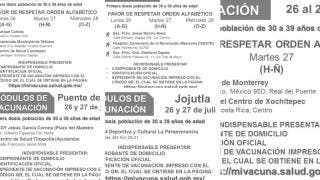 Vacunación de 30 a 39 años en Puente de Ixtla, Xochitepec, T...