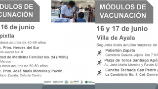 Inicia el martes en Morelos aplicación de vacuna vs COVID19...