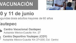Vacunarán en Yautepec con segunda dosis vs COVID19 para 60 a...