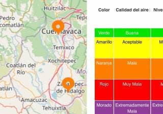 Continúa mala calidad de aire en Morelos