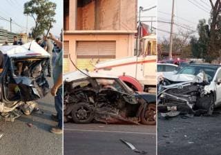 VIDEO: Fuerte accidente entre auto y camioneta deja 1 muerto y 4 heridos en Cuautla