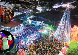 Brilla Temixco con el árbol navideño