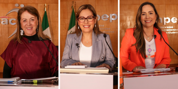 Se declaran ganadoras; realizan candidatas a la gubernatura de Morelos primer debate 
