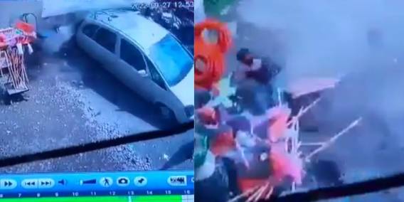 VIDEO: Así fue cómo tráiler sin frenos se llevó todo a su paso en Yecapixtla