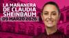 La imágen contiene:  La Mañanera de Sheinbaum: Salud para mujeres, precio de la gasolina y relación con EE. UU. | 09 de marzo 2026