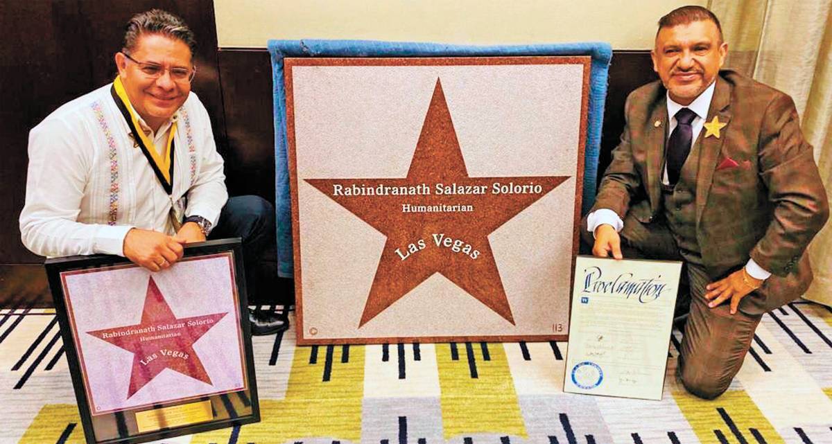 FIESTAS PATRIAS EN LAS VEGAS  ESTRELLA PARA RABINDRANATH SALAZAR