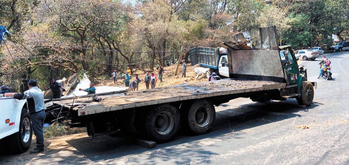 Choca contra árbol por falla en frenos