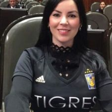 Diputada del PAN llega con playera de los Tigres a Cámara