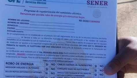 Advierten por extorsión de falsos empleados de CFE en Morelos
