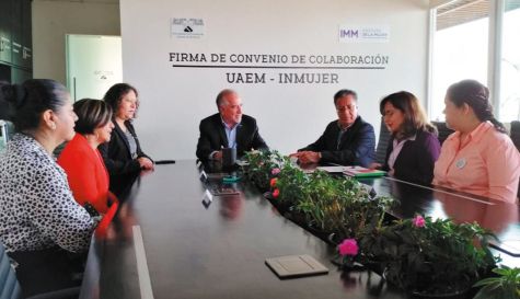 Firman convenio UAEM y el Instituto de la Mujer