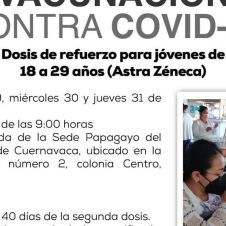 vacunacion cuernavaca jovenes 18 a 29 años refuerzo.jpg