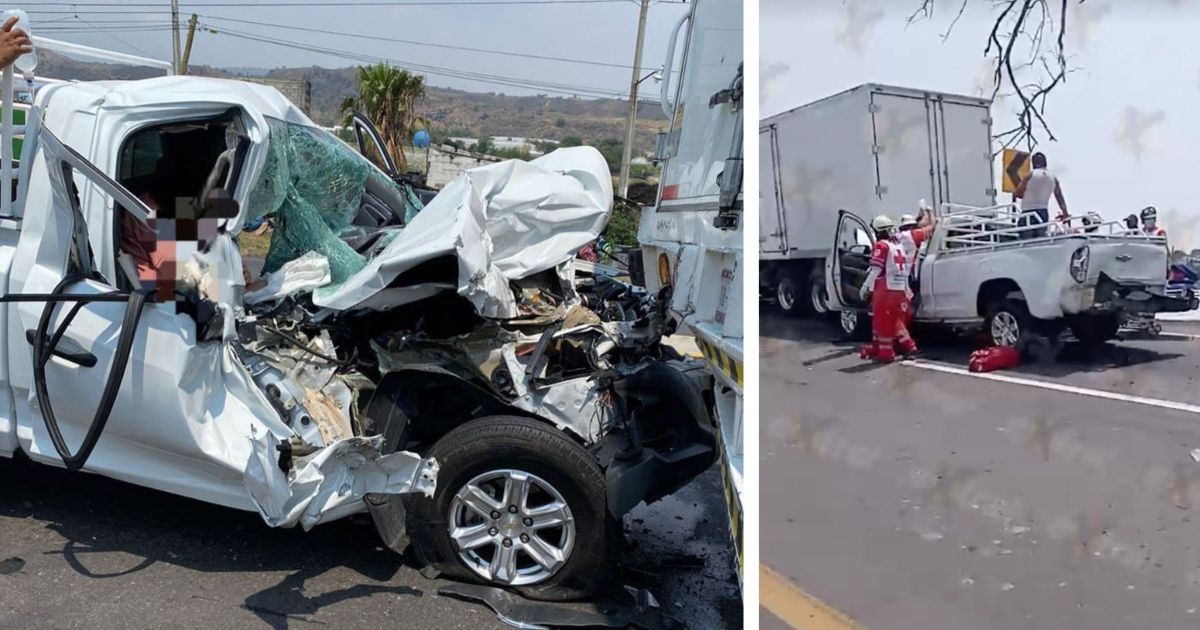 VIDEO: Camión sin frenos causa fuerte choque en la carretera México-Cuautla