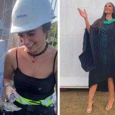 Joven abandona su carrera como veterinaria para cumplir su sueño de ser albañil