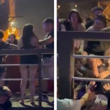 VIDEO: Graban violenta riña en Baja Beach Fest; Joven recibe golpes en la cabeza