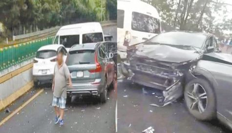 Deja carambola 10 heridos en la México-Cuernavaca
