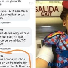 Trabajadora de Aeroméxico es criticada duramente en redes por incitar a la violencia.jpg