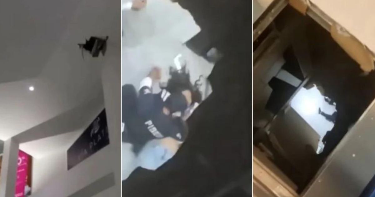 VIDEO: Mujer cae de 15 metros en una plaza comercial y sobrevive