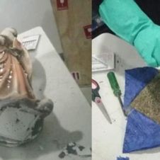 Pensaron que así se irían al cielo esconden droga en figuras religiosas.jpeg