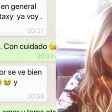 Karen abordó un taxi, envió un mensaje y desapareció.png