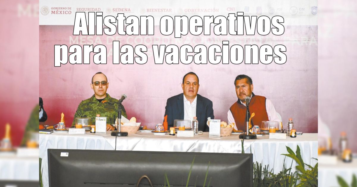 Alistan operativos para las vacaciones en Morelos