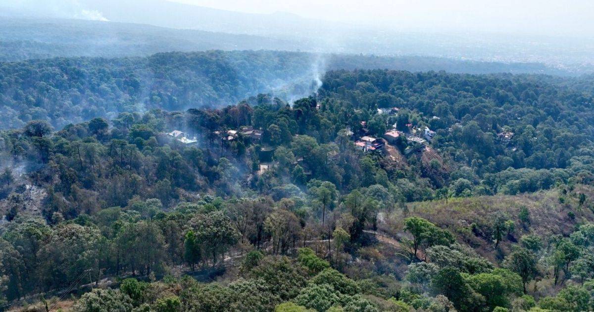 Controlado al 50% incendio forestal en la colonia Del Bosque, de Cuernavaca