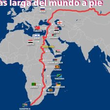 La ruta más larga que se puede hacer a pie