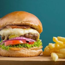 Hamburguesa con papas