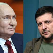 Putin y Zelenski conflicto Ucrania y Rusia 