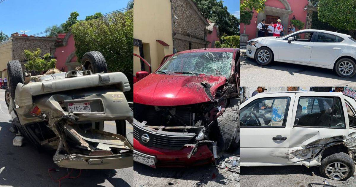 VIDEO: Ebrio conductor provoca varios choques y vuelca en el centro de ...