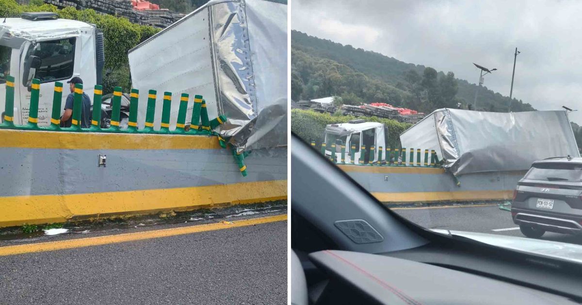 Accidente en La Pera: tráiler se impacta contra muro de contención en ...