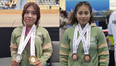 Milca Raudales Milca y María Fernanda, levantan medalla en la Olimpiada Nacional 2025