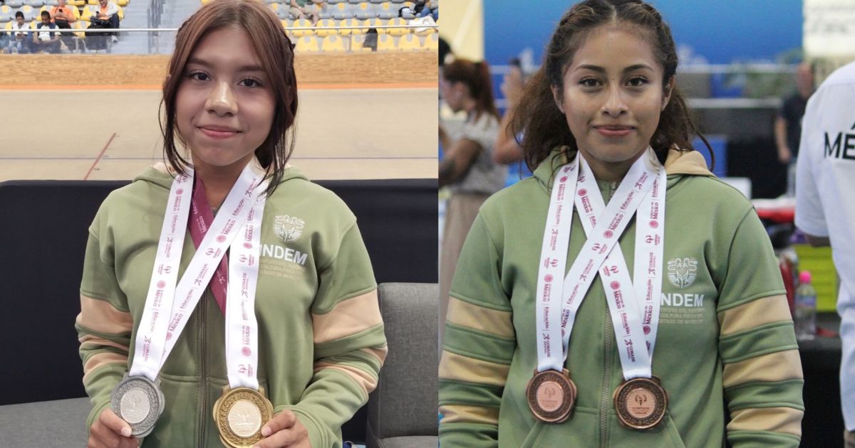 Milca Milca y María Fernanda, levantan medalla en la Olimpiada Nacional 2025