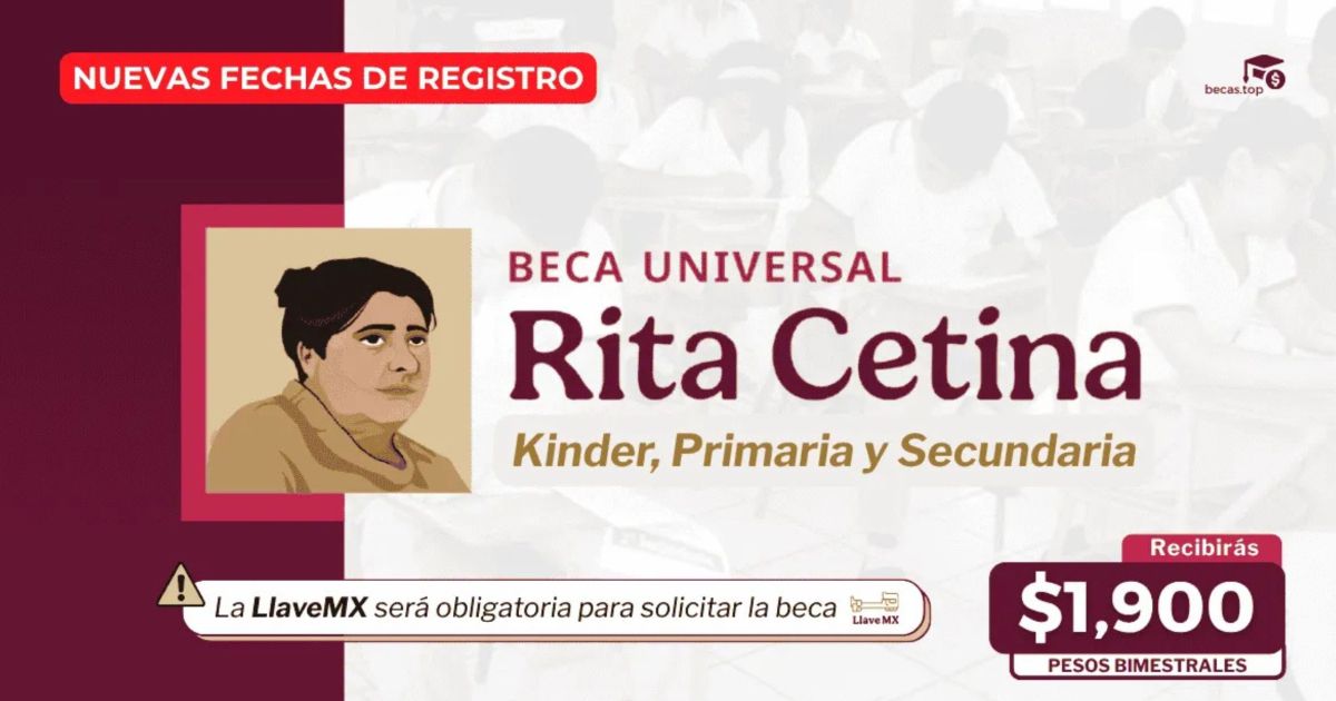 ¿Cuándo comenzará el registro de la Beca Rita Cetina 2025 para ...