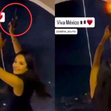 Hijo de alcalde de Miahuatlán disparando arma en festejos patrios