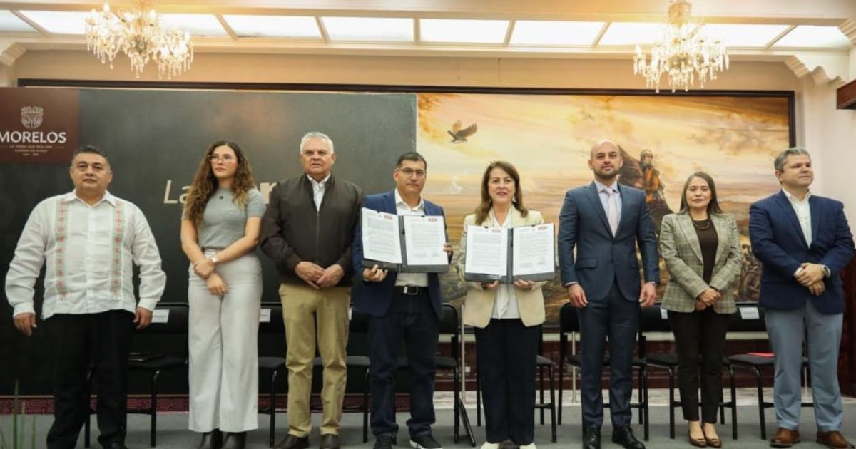 Firma Gobierno de Morelos convenio con iniciativa privada