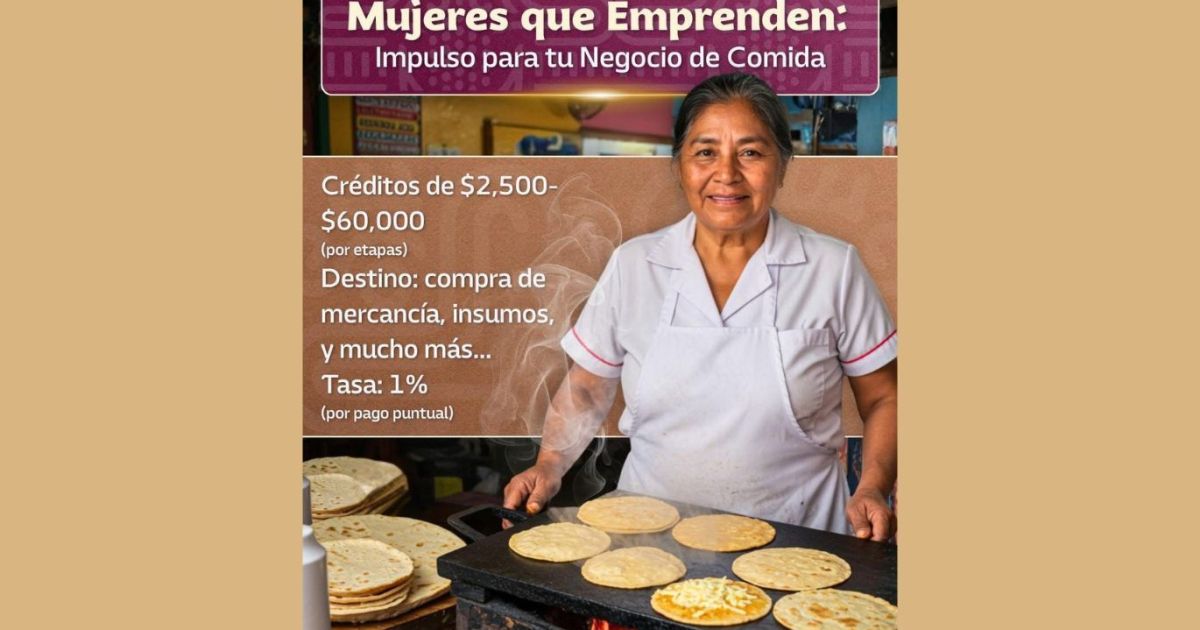 Impulsa Morelos créditos para autoempleo de mujeres