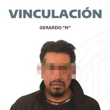 Gerardo “N”, quien fue puesto en prisión preventiva 