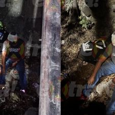 Hombre ebrio cae a barranca 