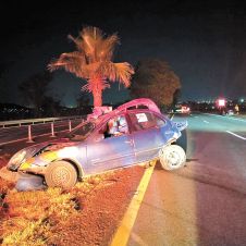 dos automovilistas chocaron la noche del sábado