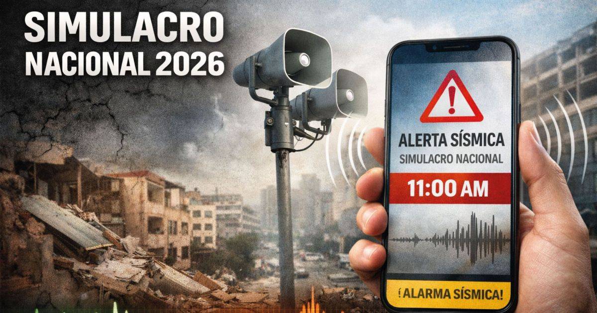 México realizará primer simulacro nacional 2026