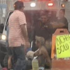 Motociclista accidentado en Yautepec