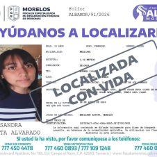 Localizan en Veracruz a adolescente morelense desaparecida