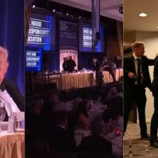 Evacúan a Trump tras disparos en reunión