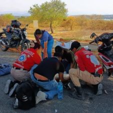 ebrio Motociclista en Tequesquitengo