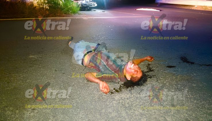 Impactan a motociclista en Tlayacapan